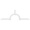 Ekena Millwork Ericson Architectural Grade PVC Gable Bracket, 108"W x 36"H x 2"D x 4"F, 8/12 Pitch GBP108X36X0204ERI00 - alternate 5